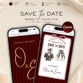 Cabernet Kids Save the Date Website Template | Old Money Style