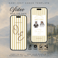 Yellow Kids Save the Date Video Template | Editable Canva Wedding Invitation