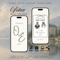 Ivory & Olive Kids Save the Date Video Template | Editable Canva Wedding Invitation