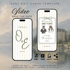 Ivory & Olive Kids Save the Date Video Template | Editable Canva Wedding Invitation