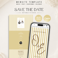 Old Money Yellow Kids Wedding Invitation Website for Save the Date