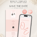 Old Money Pearl Blush Kids Wedding Invitation Website for Save the Date