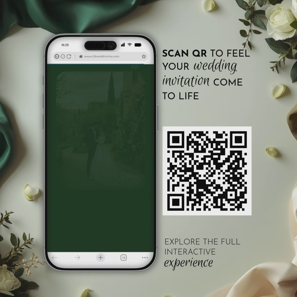 Old Money Dark Green Wedding Website Template with RSVP | Canva Template