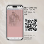 Blush Pink Classic Save the Date Wedding Invitation Website Template
