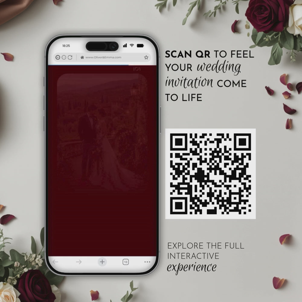 Old Money Cabernet Wedding Website Template with RSVP | Canva Template