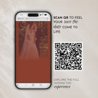 Terracotta Classic Save the Date Wedding Invitation Website Template