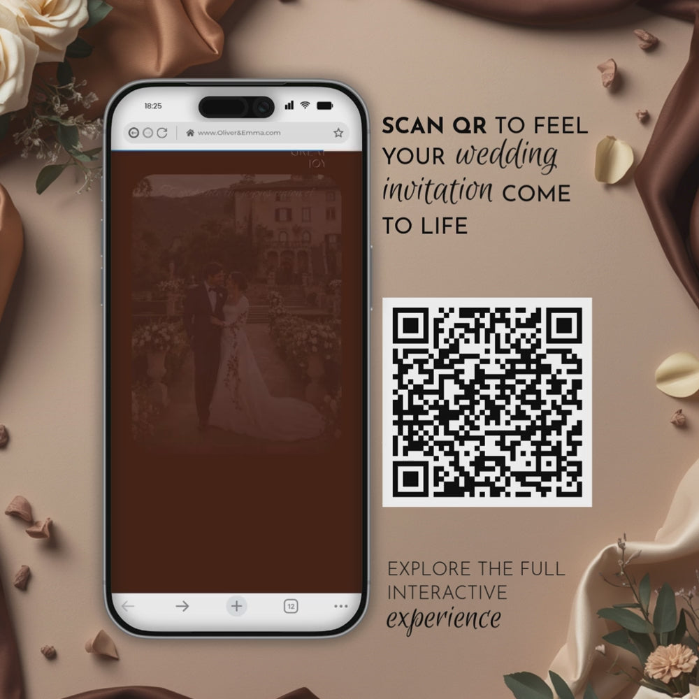 Old Money Chocolate Brown Wedding Website Template with RSVP | Canva Template