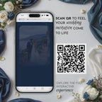 Old Money Navy Wedding Website Template with RSVP | Canva Template