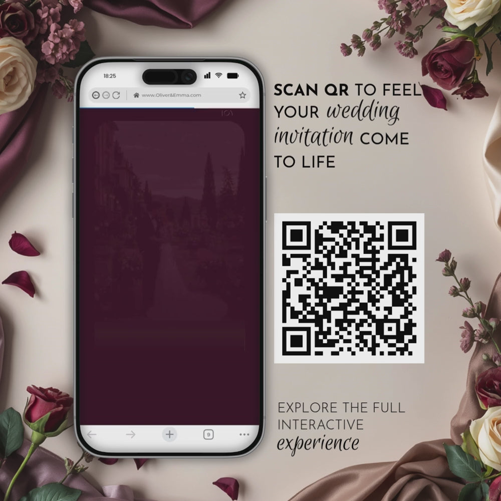Old Money Plum Wedding Website Template with RSVP | Canva Template