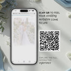 Pale Blue Wedding Website Template with RSVP | Canva Template